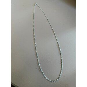 Germany Silver Tone Necklace | Snail Link Art Deco